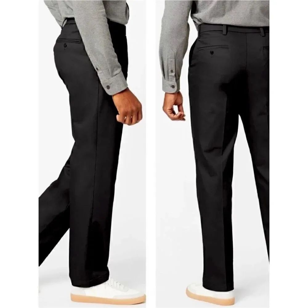 Dockers Black Signature Khakis Classic Fit Sz 38X34